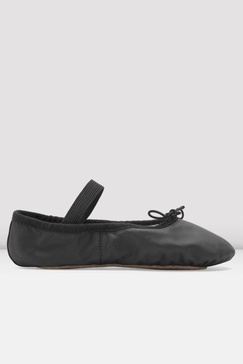 child dansoft leather ballet shoe in black