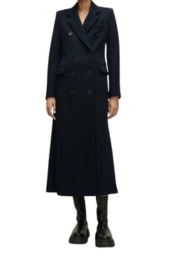 comfy chic coat in dark navy