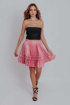 audrey knife pleat skirt