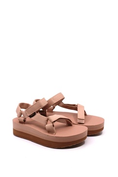 women's flatform universal sandal in maple sugar/lion