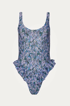 willow one piece in ditsy lilac