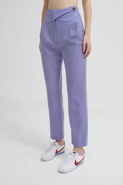 cool & easy everyday basque pants in lilac