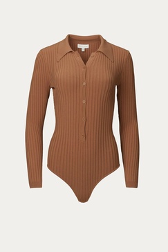 cyndie bodysuit in cognac