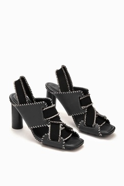 bianca elastic high heel in noir