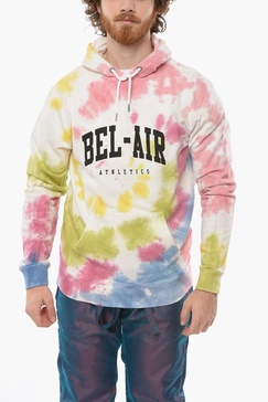 tie dye effect college hoodie