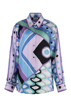 Vivara-print silk shirt