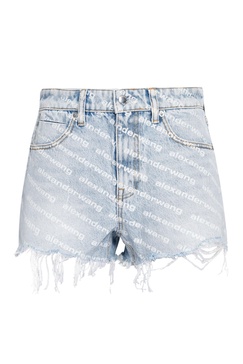 Alexander Wang Bite High-Rise Cut-Off Denim Shorts