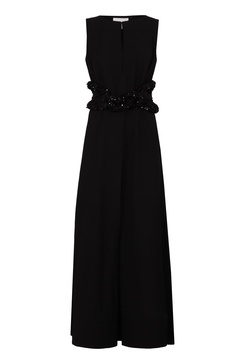 Jil Sander Sequin-Embellished Cut-Out A-Line Gown