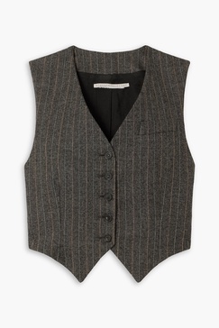 Pinstriped wool vest