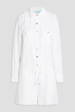 Broderie anglaise cotton playsuit