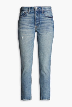 Karolina distressed high-rise skinny jeans