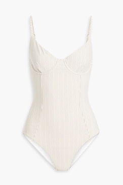 Chelsea striped seersucker swimsuit