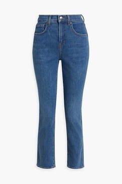 High-rise slim-leg jeans