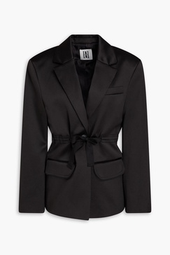 Biento duchesse-satin blazer