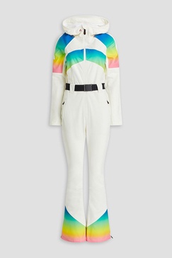 Tignes belted gradient ski suit