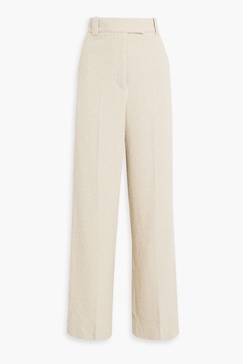 Cimas cotton-blend tweed wide-leg pants