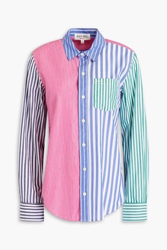 Striped cotton-poplin shirt