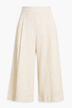 Embroidered gauze culottes