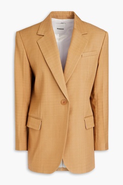 Slub woven blazer