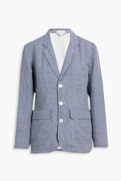 Non-Suit gingham linen blazer