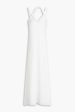 Allison bead-embellished crepe gown