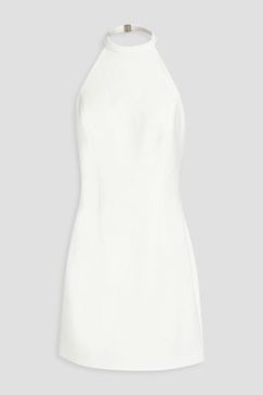 Vic crepe halterneck mini dress