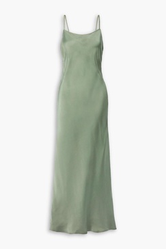 Chloe silk-satin maxi slip dress