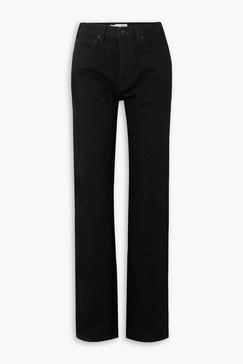 Smith high-rise straight-leg jeans