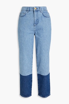 Audrey cropped high-rise tapered jeans