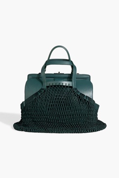 Chapman macramé and leather tote