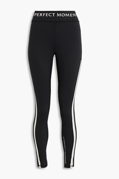 Printed stretch-jersey leggings