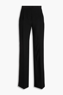 Crepe straight-leg pants