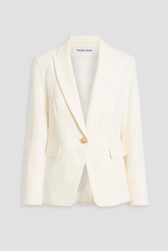 Cutaway Dickey crepe blazer