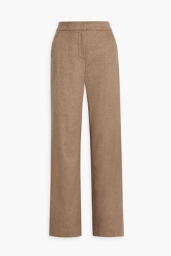 Tonelli wool-blend felt wide-leg pants