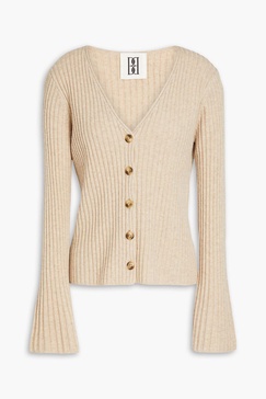 Cirane ribbed wool cardigan