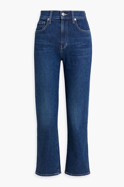 Joey high-rise straight-leg jeans