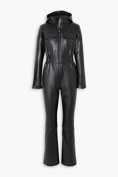 Corrie faux leather ski suit