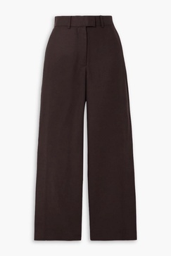 Alba crepe wide-leg pants