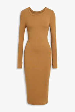 Ribbed TENCEL™-blend jersey midi dress