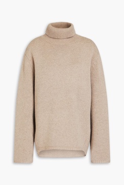 Wool and cashmere-blend turtleneck sweater