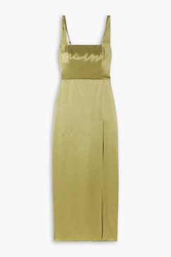 Solay silk-charmeuse midi dress