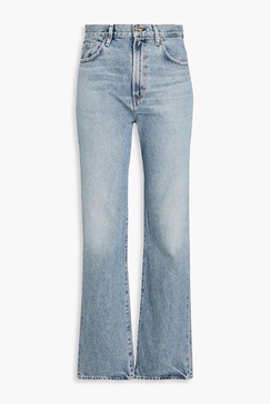 Martin high-rise straight-leg jeans