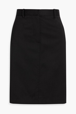 Wool-twill skirt