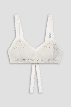 Jules broderie anglaise cotton-voile bra top