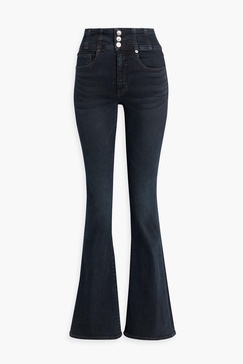 High-rise flared jeans