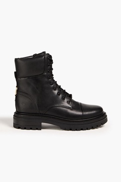 Aleia leather combat boots