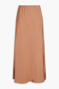 Boshan satin-twill midi skirt