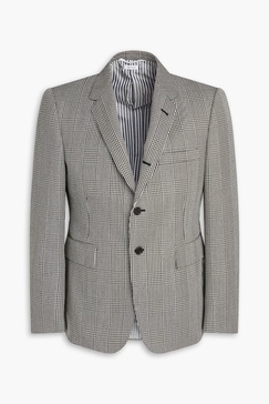 Prince of Wales checked wool blazer