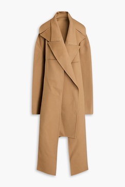 Oversized wool and cashmere-blend felt coat