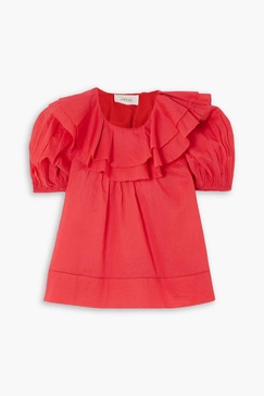 The Sunrise ruffled cotton-voile blouse